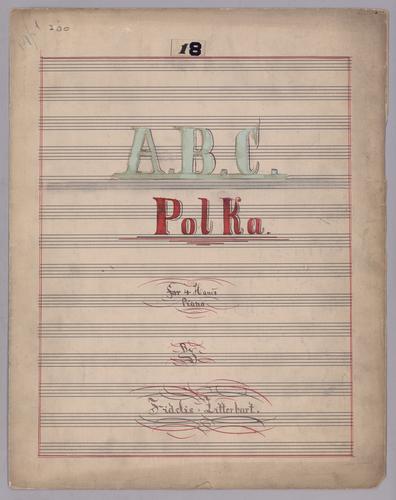 A.B.C. polka : for 4 Hands Piano : [in C major]