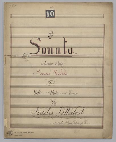 3d Sonata : in A Major - Score