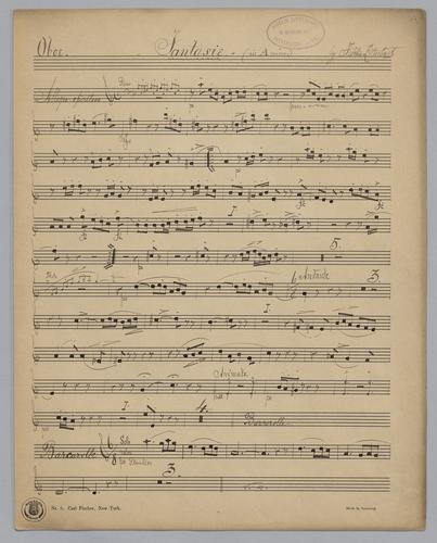 Fantasie : in A Minor - Parts: Oboe
