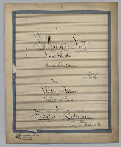 The Voice of a Spring - Score