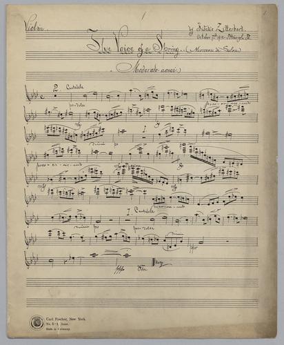 The Voice of a Spring - Parts: Violin