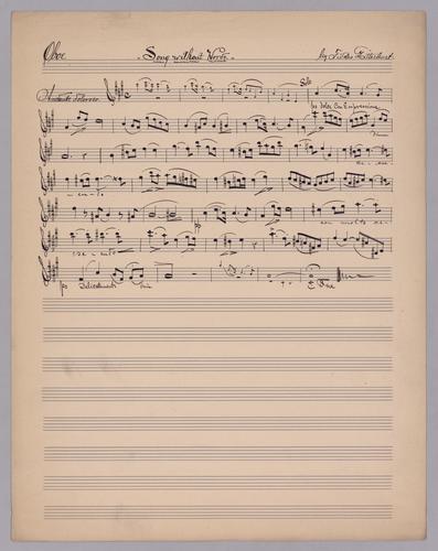 Song without Words - Parts: Oboe