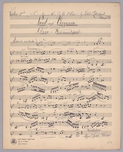 Paul and Virgina : Duo Romantique - Parts: Violin 2