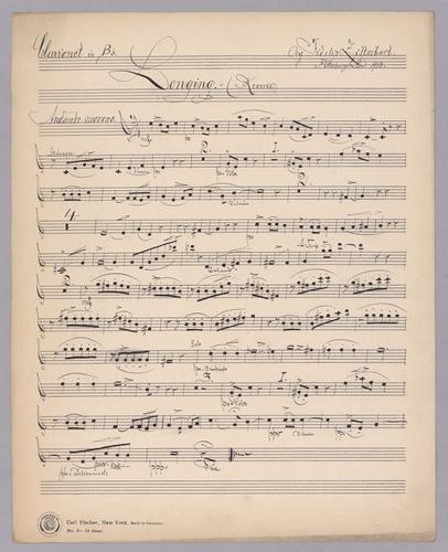 Longing : Reverie - Parts: Clarinet
