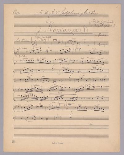 Romanza : in F Major - Parts: Oboe
