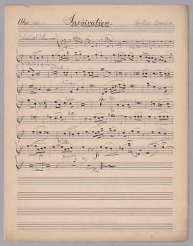 Inspiration - Parts: Oboe solo