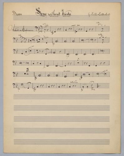 Song without Words - Parts: Bass