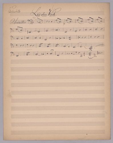 Lied ohne Worte - Parts: Violoncello