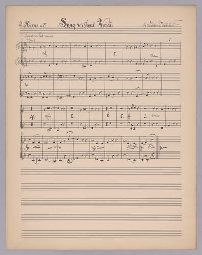 Song without Words - Parts: Horn 1 and 2