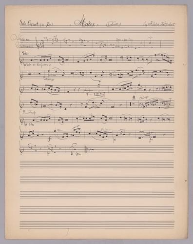 Mates - Parts: Solo Cornet