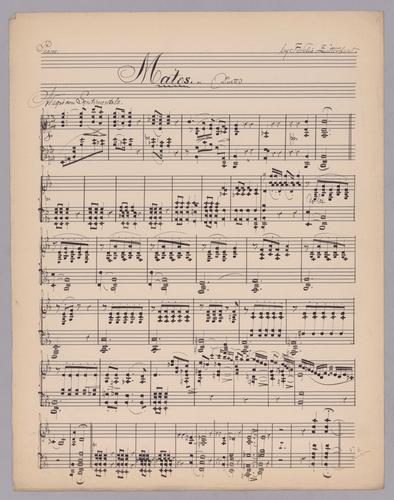 Mates - Parts: Piano