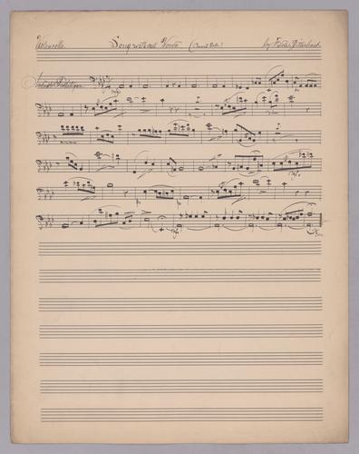 Song without Words - Parts: Violoncello