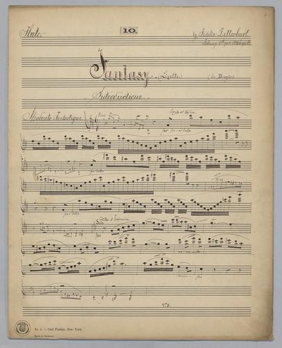 Fantasy : [no.] 10 - Parts: Flute