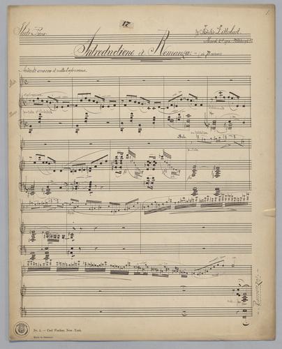 Introductione et Romanza - Score