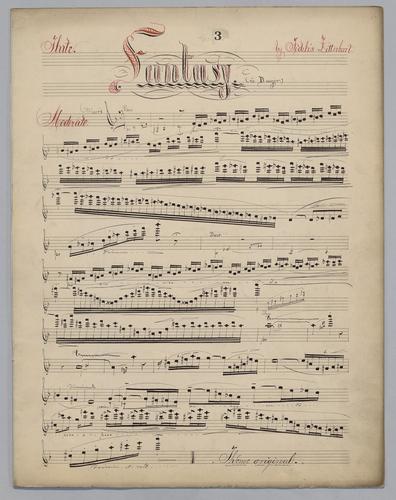 Fantasy : [no.] 3 : in D Major - Parts: Flute