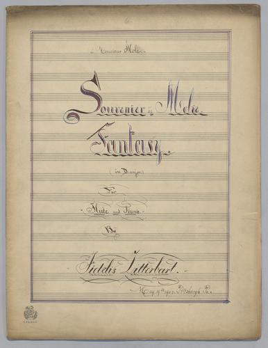 Souvenier de Molie : Fantasy : [no.] 6 : in D Major : for Flute and Piano,