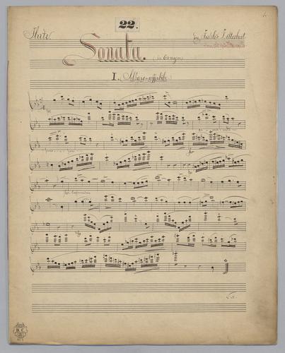Sonata : [no.] 22 - Parts: Flute