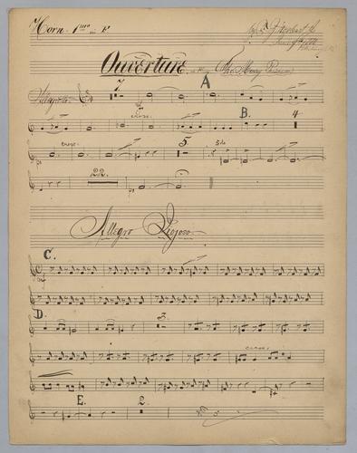 Ouverture : in F Major - Parts: Horn 1