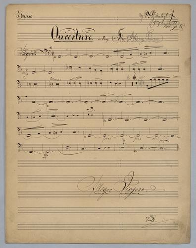 Ouverture : in F Major - Parts: Bass