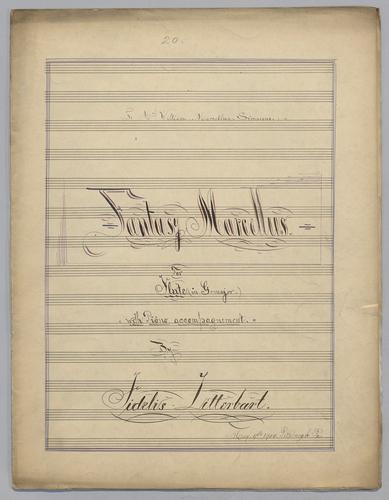 Fantasy Marcellus : [no.] 20 : in G Major : for Flute with Piano accompagnement,