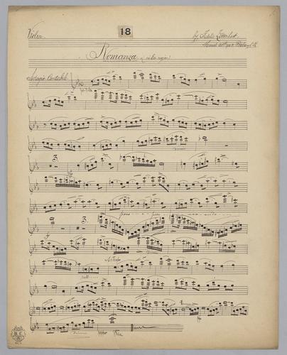 Romanza : in Eb Major - Parts: Violin
