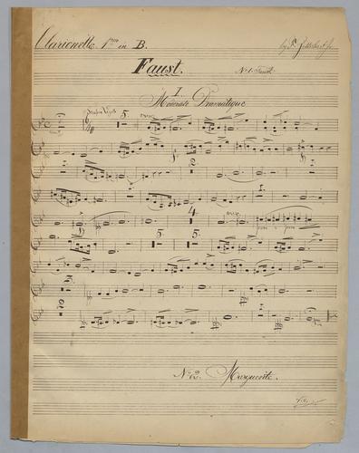Faust - Parts: Clarinet 1 in B