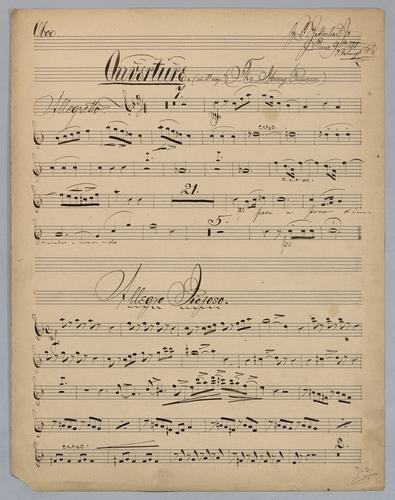 Ouverture : in F Major - Parts: Oboe