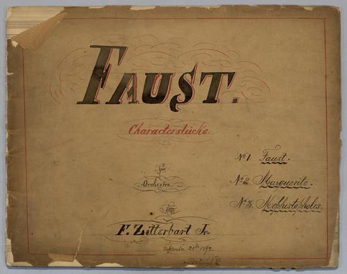 Faust : 3 Characterbilder : für Orchester,