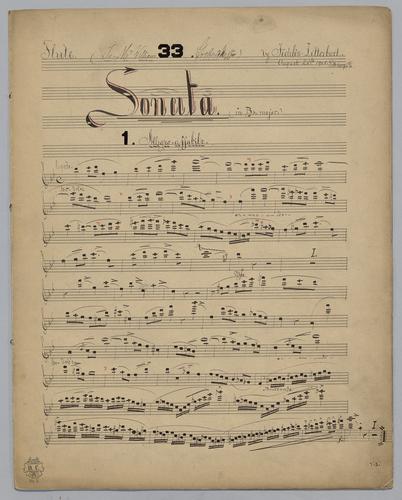 Sonata : [no.] 33 - Parts: Flute
