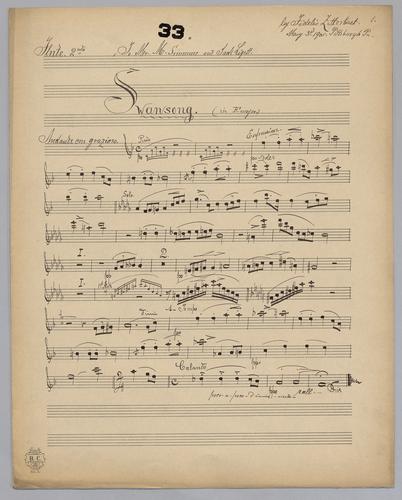 Swansong : in F Major - Parts: Flute 2
