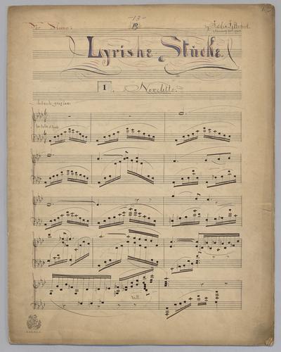 Lyrishe Stücke : for Piano,