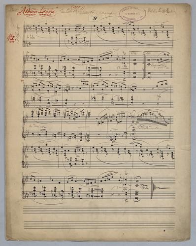 Album Leaves : [no.] 9 : La Petite Impromptu : in Ab Major : [for] Piano