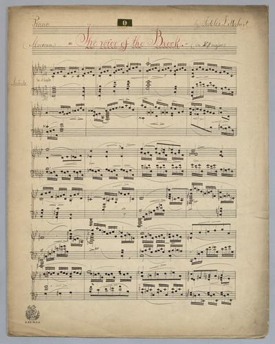 The Voice of the Brook : in F# Major : [for] Piano,