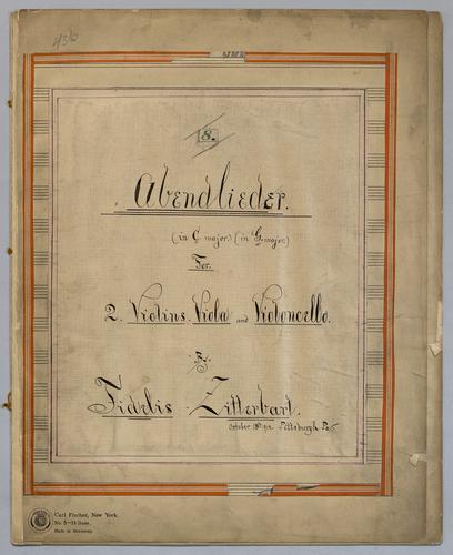 8 Abendlieder - Parts: Violin 1