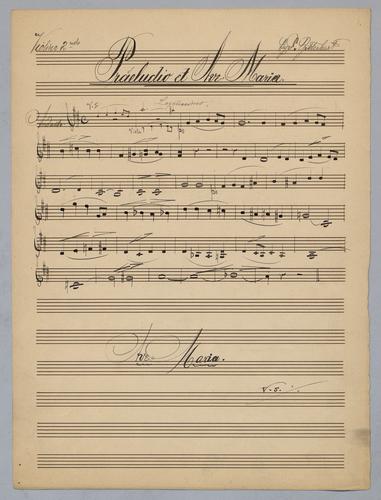 Praeludio et Ave Maria - Parts: Violin 2