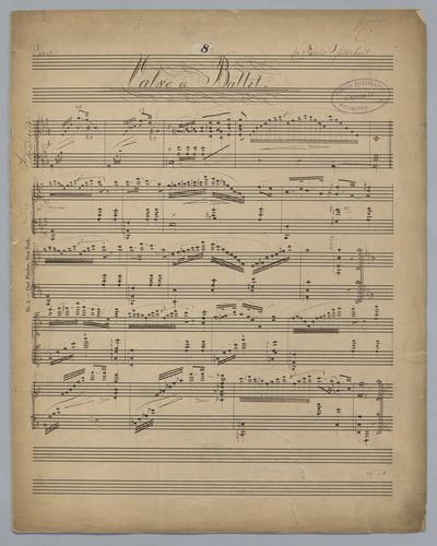 Valse de Ballet : [for] Piano