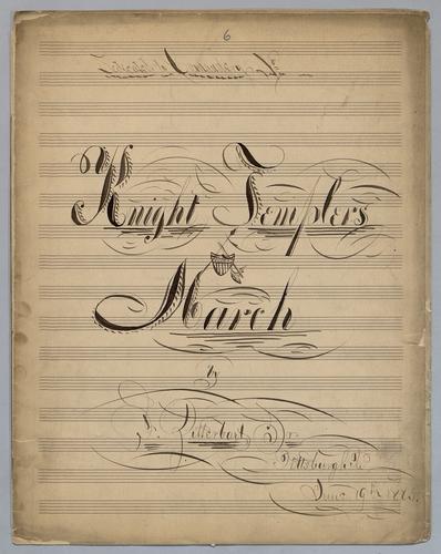Knight Templers March : [for piano : in A major],