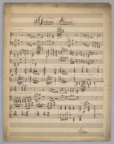 African March : [for] Piano : [in Eb major]