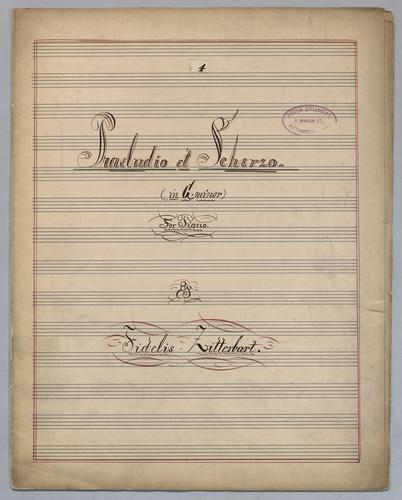 Praeludio et Scherzo : in G Minor : for Piano