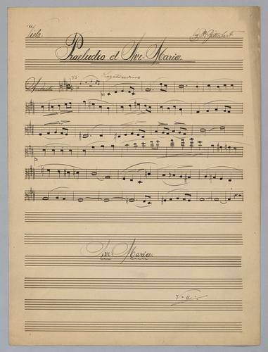 Praeludio et Ave Maria - Parts: Viola