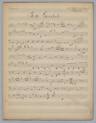 In der Gartenlaube : No. 3 - Parts: Violoncello