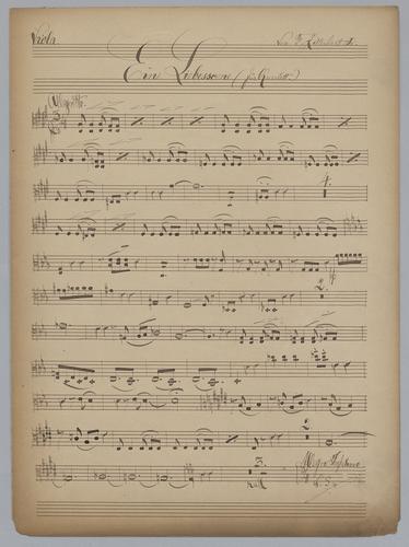 Eine Liebesscene - Parts: Viola