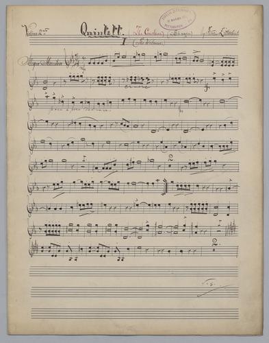Quintett : in Eb Major - Parts: Violin 2