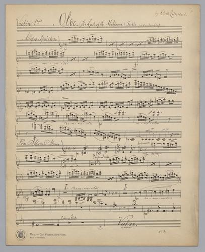 Olie : The Last of the Mohecans - Parts: Violin 1