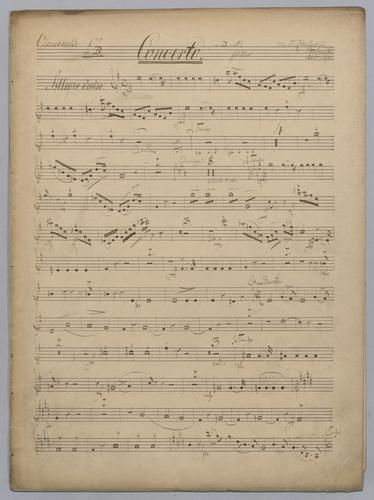 1stes Concerto - Parts: Clarinet 1 in B