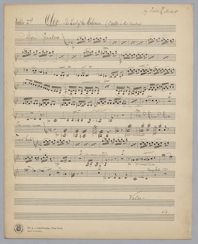 Olie : The Last of the Mohecans - Parts: Violin 2