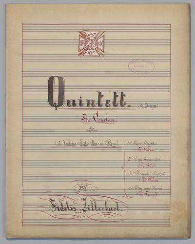 Quintett : in Eb Major - Score