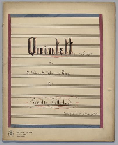 Quintett : in C Major - Score