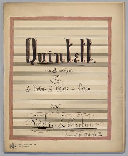 Quintett : in A Minor - Score