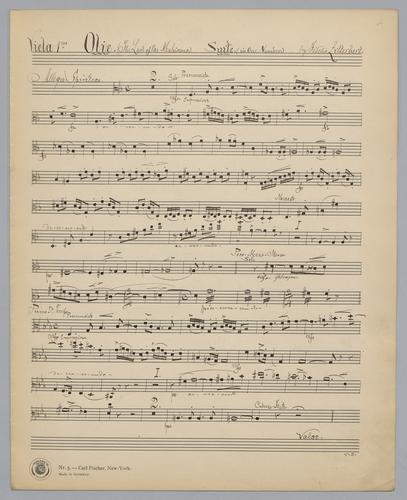 Olie : The Last of the Mohecans - Parts: Viola 1